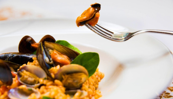 Risotto z owocami morza
